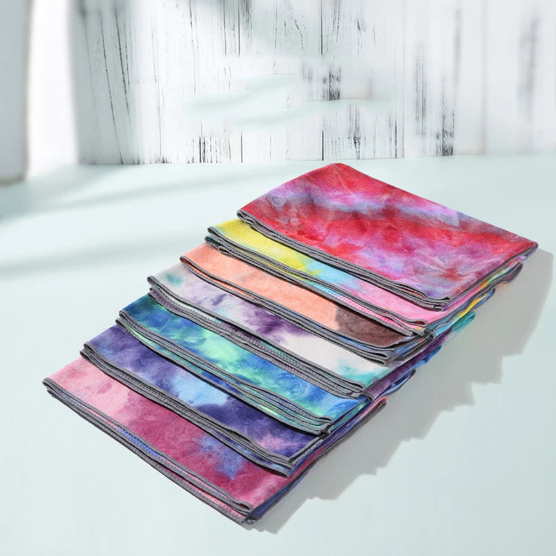 Tie-dye Style Yoga Towel