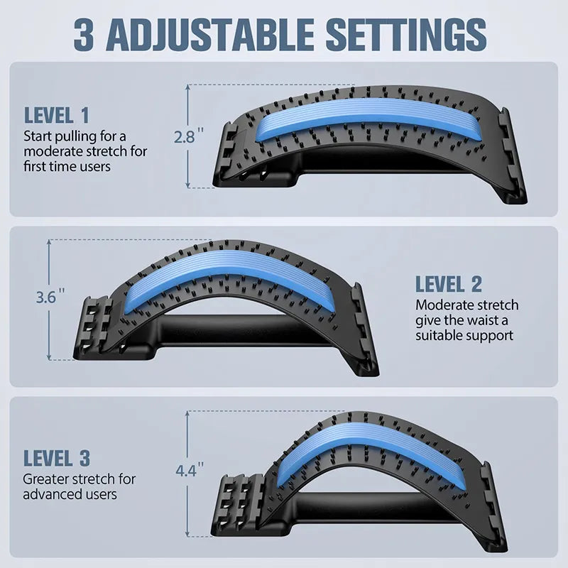 Multi-Level Adjustable Back Stretcher